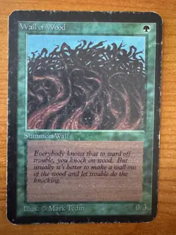 Magic MTG Wall of Wood Alpha HP! - Image 1