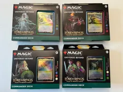 MTG The Lord of the Rings Tales of Middle-Earth Commander Decks - 4-Deck Set - N 195166205052 - Image 1