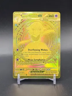 Pokemon Mega Evolution Mega Gardevoir Ex 187/132 Mega Hyper Rare GOLD TCG - Image 1