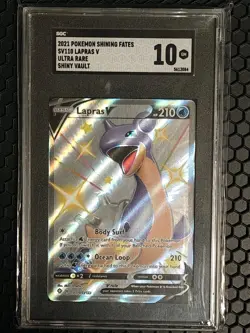 2021 Pokemon Sword&Shield Shining Fates Lapras V #SV110 Fa Shining Fates SGC 10 - Image 1