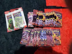 Pokemon Scarlet & Violet Destined Rivals Factory Sealed 35 Booster Pack lot - Image 1