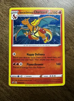 Pokemon Special Delivery Charizard SWSH075 Sword & Shield-Promo Holo Rare- NM - Image 2