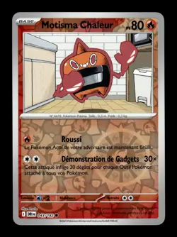 Carte Pokemon Motisma Chaleur Reverse 043/182 Rivalites Destinees Fr - Image 1