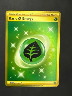 BASIC GRASS ENERGY 278/193 HYPER RARE PALDEA EVOLVED POKEMON NM - Image 1
