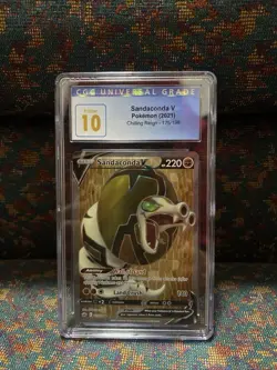 2021 Pokemon Chilling Reign #175 Full Art Sandaconda V CGC 10 - Image 1