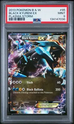 2013 Pokemon Black & White Plasma Storm Black Kyurem EX 95/125 #95 PSA 9 - Image 1