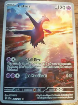 Latios 203/191 Pokemon TCG Scarlet & Violet Surging Sparks Illustration Rare - Image 1