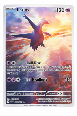 Latios 203/191 Pokemon TCG Scarlet & Violet Surging Sparks Illustration Rare - Image 3