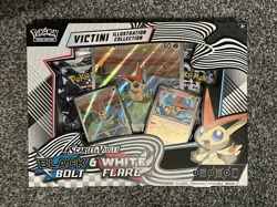 Pokemon TCG Victini Illustration Collection Box Black Bolt & White Flare SEALED - Image 1