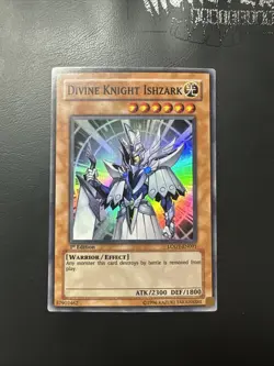 YUGIOH DIVINE KNIGHT ISHZARK SUPER RARE LODT-EN091 1ST EDITION - Image 1