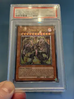 2008 YU-GI-OH! PTDN-EN007 YUBEL-TERROR INCARNATE 1st Edition PSA 9 Euro PRINT - Image 2