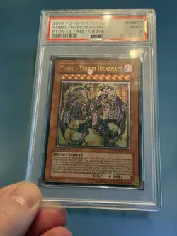 2008 YU-GI-OH! PTDN-EN007 YUBEL-TERROR INCARNATE 1st Edition PSA 9 Euro PRINT - Image 4