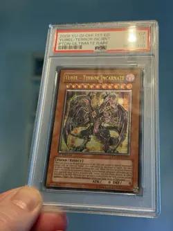 2008 YU-GI-OH! PTDN-EN007 YUBEL-TERROR INCARNATE 1st Edition PSA 9 Euro PRINT - Image 5