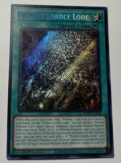Yu Gi Oh - PRIMITE LORDLY LODE - ROTA-EN058 - 1st Ed - Secret US - NM/M E1 - Image 1