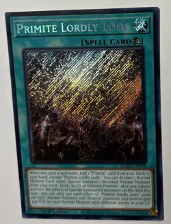 Yu Gi Oh - PRIMITE LORDLY LODE - ROTA-EN058 - 1st Ed - Secret US - NM/M E1 - Image 5