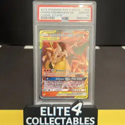 Charizard & Braixen Tag Team GX 22/236 - PSA 10 (Cosmic Eclipse) - Image 1
