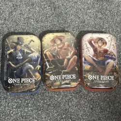 One Piece Tin Pack Set Vol 2 TS-02 - Set of 3 (Full Art Set) OP-13 ✅ Sealed - Image 1
