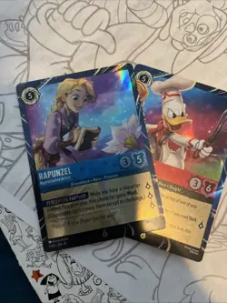 Disney Lorcana Magical Places- Rapunzel & Donald Duck EPCOT Promo Cards SET - Image 3