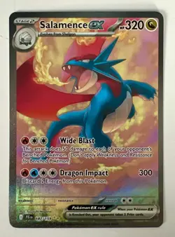 Salamence ex 187/159 Sv09: Journey Together Holo Pokemon - Image 1