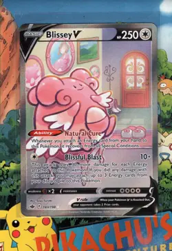 Pokemon TCG Blissey v 183/198 Chilling Reign 2021 Alt Art Holo Rare NM/M - Image 1