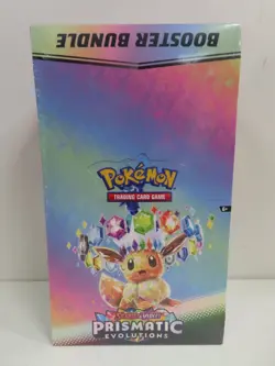 2025 Pokemon Prismatic Evolutions Factory Sealed Booster Bundle Display Box (c) - Image 1