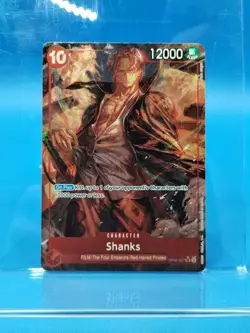 One Piece TCG Wings of the Captain English Shanks SR Alt Art Foil OP06-007 NM - Image 1
