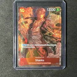 One Piece TCG Wings of the Captain English Shanks SR Alt Art Foil OP06-007 NM - Image 1