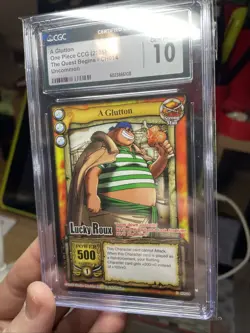 One Piece SIR A GLUTTON! CH014, 2006 CCG Non Holo CARD Gem Mint CGC 10 Uncommon - Image 3