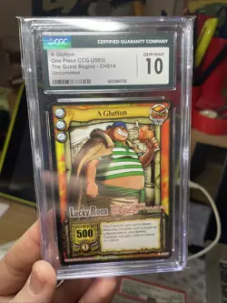 One Piece SIR A GLUTTON! CH014, 2006 CCG Non Holo CARD Gem Mint CGC 10 Uncommon - Image 4
