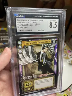 Vintage One Piece TCG CAPTAIN KURO 2006 CCG Non Holo CARD Near Mint CGC 8.5 - Image 1
