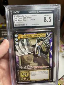 Vintage One Piece TCG CAPTAIN KURO 2006 CCG Non Holo CARD Near Mint CGC 8.5 - Image 2