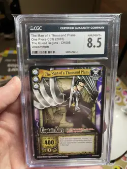 Vintage One Piece TCG CAPTAIN KURO 2006 CCG Non Holo CARD Near Mint CGC 8.5 - Image 3