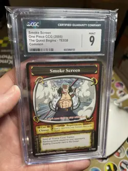 Vintage One Piece TCG SMOKE SCREEN 2005 CCG Non Holo CARD Near Mint CGC 9 - Image 2