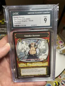 Vintage One Piece TCG SMOKE SCREEN 2005 CCG Non Holo CARD Near Mint CGC 9 - Image 3