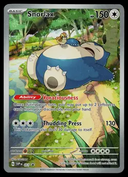 Pokemon Card - Snorlax Scarlet & Violet Promo 051 Holo Illustration Rare - Image 1