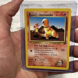 Blaine's Charmander 60/132 Gym Challenge Set Vintage Pokemon TCG Card WOTC NM - Image 1