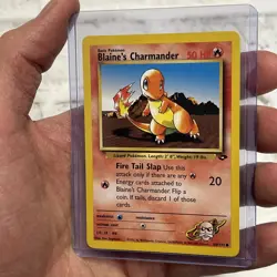 Blaine's Charmander 60/132 Gym Challenge Set Vintage Pokemon TCG Card WOTC NM - Image 2