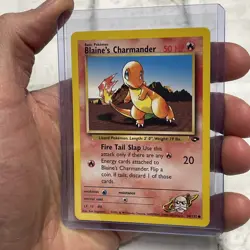 Blaine's Charmander 60/132 Gym Challenge Set Vintage Pokemon TCG Card WOTC LP+ - Image 2