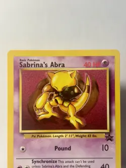 Pokemon TCG Sabrina's Abra Promo #19, Black Star Promo, WoTC 2000 ***Gem Mint*** - Image 3