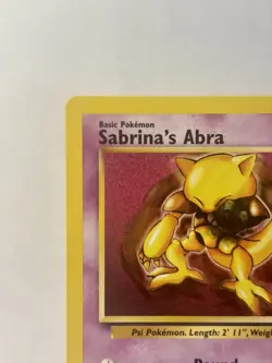 Pokemon TCG Sabrina's Abra Promo #19, Black Star Promo, WoTC 2000 ***Gem Mint*** - Image 5