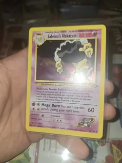 Pokemon TCG Sabrina's Alakazam Gym Challenge Holo Unlimited Rare NM - Image 3