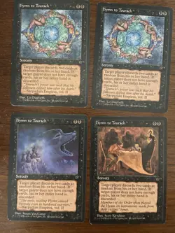 MtG X4 Hymn to Tourach Fallen Empires Playset MTG - Image 1
