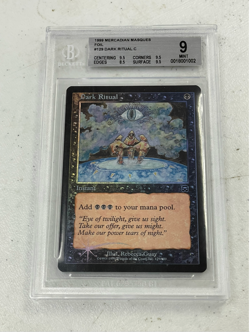 1999 Magic The Gathering Mercadian Masques Dark Ritual Foil C #129 BGS 9 - Image 1