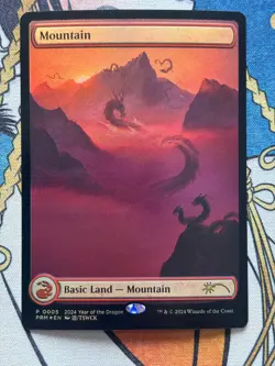 Mountain Foil English Promo APAC Year of the Dragon Very Rare MTG - Image 3