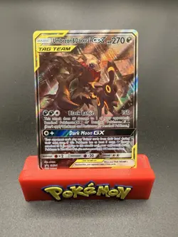 Pokemon TCG Umbreon & Darkrai GX #SM241 Black Star Promo Tag Team NEAR MINT NM - Image 1