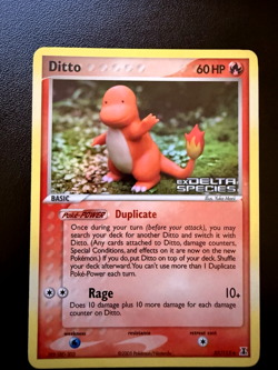 Ditto Reverse Holo 37/113 ex Delta Species Charmander 2005 LP Pokemon - Image 1