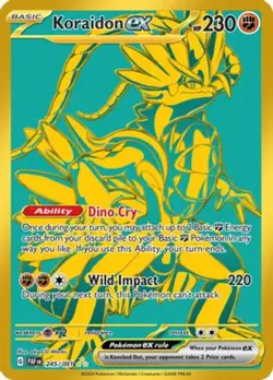 NM-Mint Koraidon ex - 245/091 - Hyper Rare Pokemon Paldean Fates - Image 1