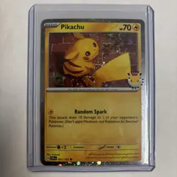 Pikachu 051 /162 Stamped 2026 Pokemon Day 30th Anniversary Promo TCG W/Coin - Image 4