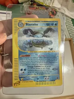 Pokemon Blastoise 4/165 Expedition Base Set Holo Rare - Image 1