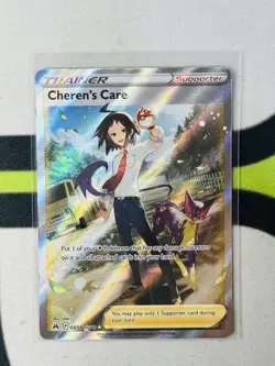 Cheren’s Care GG58/GG70 Full Art Trainer Crown Zenith Pokemon TCG NM - Image 1